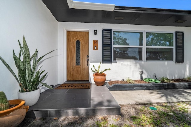 14 S Meteor Ave, Clearwater, FL 33765 - property entrance with stucco siding