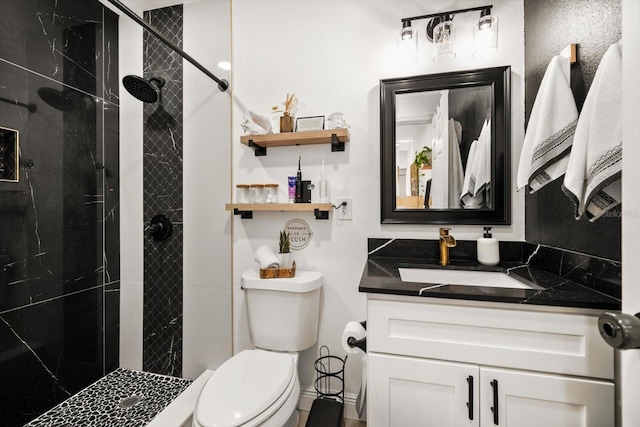14 S Meteor Ave, Clearwater, FL 33765 - full bathroom featuring vanity, toilet, and a stall shower