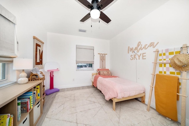 14 S Meteor Ave, Clearwater, FL 33765 - bedroom featuring baseboards and a ceiling fan
