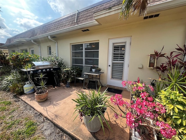 view of patio / terrace featuring grilling area