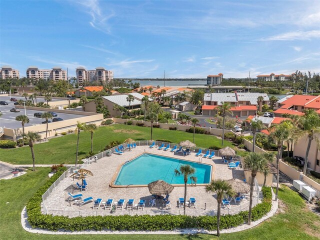 4900 Brittany Dr S Unit 805, Saint Petersburg, FL 33715 - aerial view of a pool area