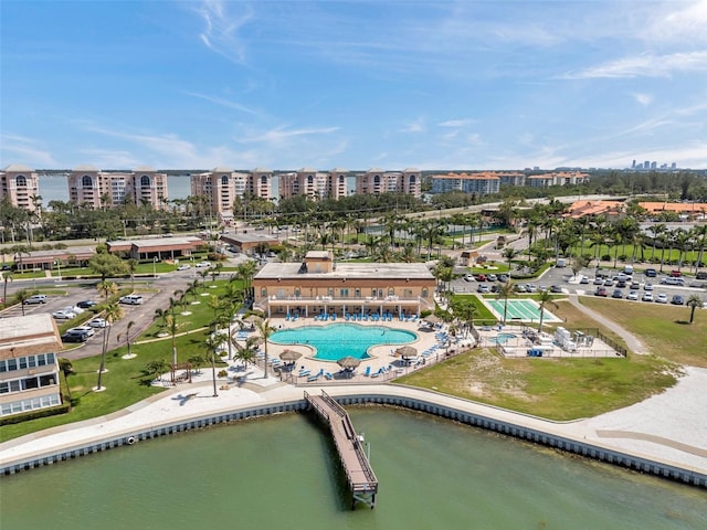 4900 Brittany Dr S Unit 805, Saint Petersburg, FL 33715 - view of urban area with a pool and apartment complex