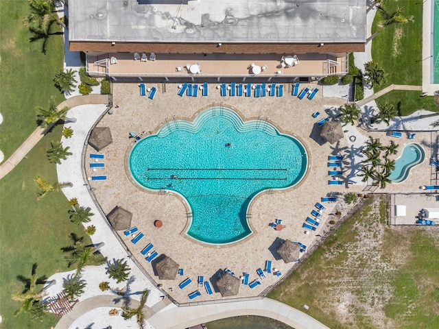 4900 Brittany Dr S Unit 805, Saint Petersburg, FL 33715 - bird's eye view of a pool