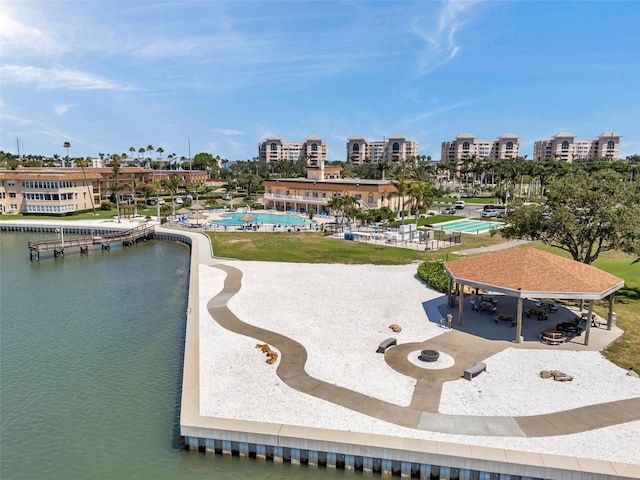 4900 Brittany Dr S Unit 805, Saint Petersburg, FL 33715 - aerial view of a pool