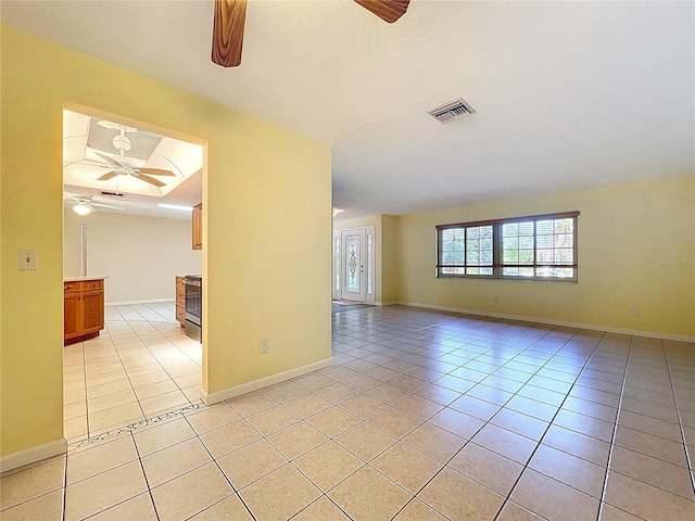 232 Pinecrest Dr, Palm Harbor, FL 34683 - empty room featuring ceiling fan and light tile patterned flooring
