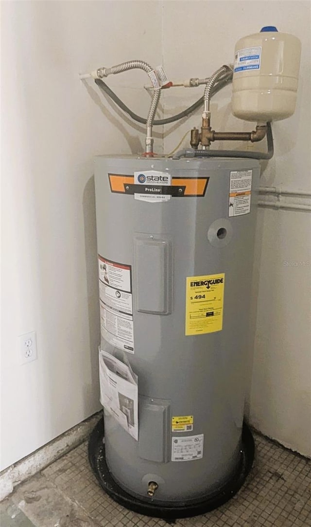 5122 Dove Dr, New Port Richey, FL 34652 - utility room with water heater
