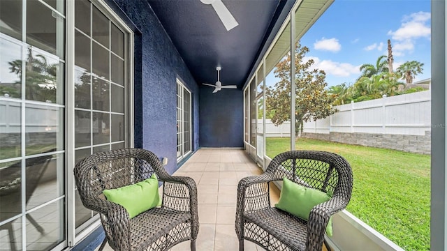 view of sunroom / solarium