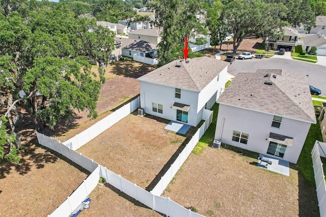 aerial view featuring a residential view