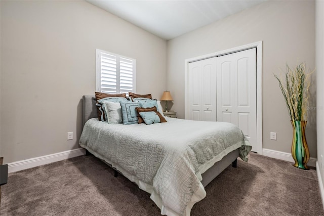260 SW Lincoln Cir N, Saint Petersburg, FL 33703 - carpeted bedroom with a closet and baseboards