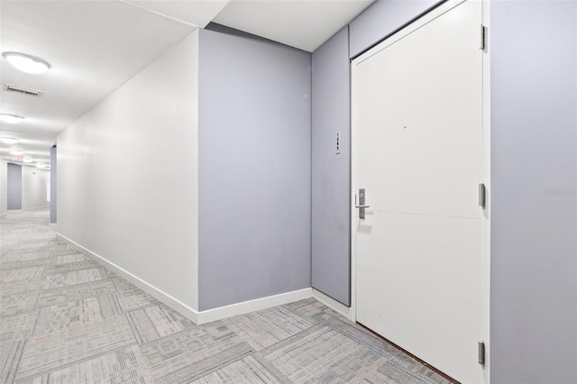 hall with baseboards