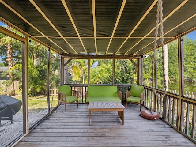 view of sunroom / solarium
