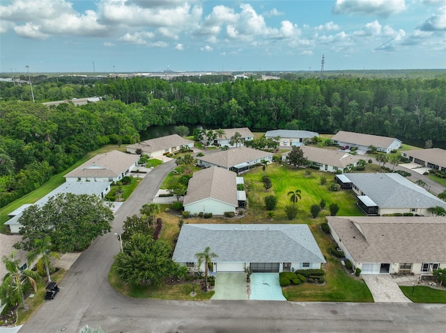 2115 N Halcyon Dr Unit 510, Sun City Center, FL 33573 - aerial perspective of suburban area featuring a forest