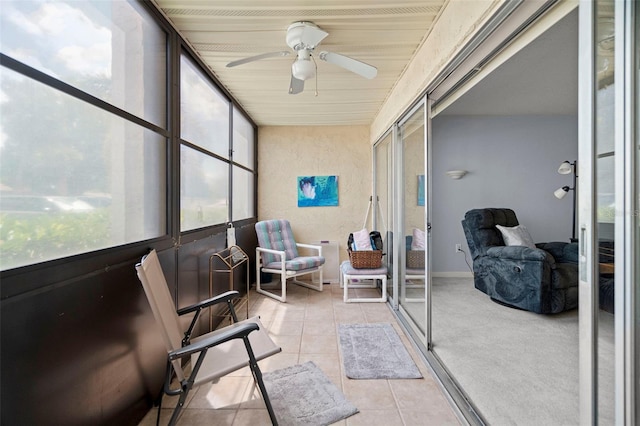 7701 Starkey Rd Unit 443, Seminole, FL 33777 - sunroom / solarium with a ceiling fan