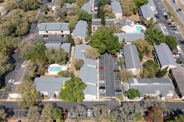 7505 Pitch Pine Cir Unit 122, Tampa, FL 33617 - drone / aerial view with a residential view