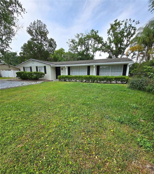 view of ranch-style home