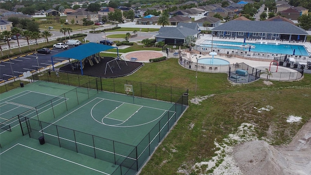 621 Washita Stone Dr, Ruskin, FL 33570 - drone / aerial view featuring a residential view