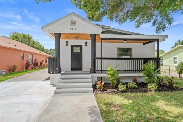 3215 E Powhatan Ave, Tampa, FL 33610 - bungalow with a porch and fence