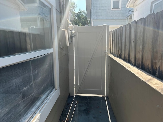 exterior space with fence