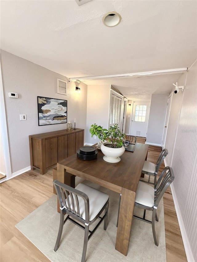 2201 Flamingo Ave, Deltona, FL 32738 - dining space featuring light wood-style floors and baseboards