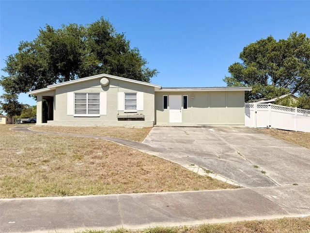 2201 Flamingo Ave, Deltona, FL 32738 - ranch-style home with concrete driveway
