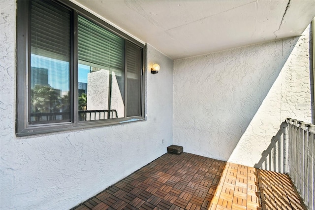 exterior space with stucco siding