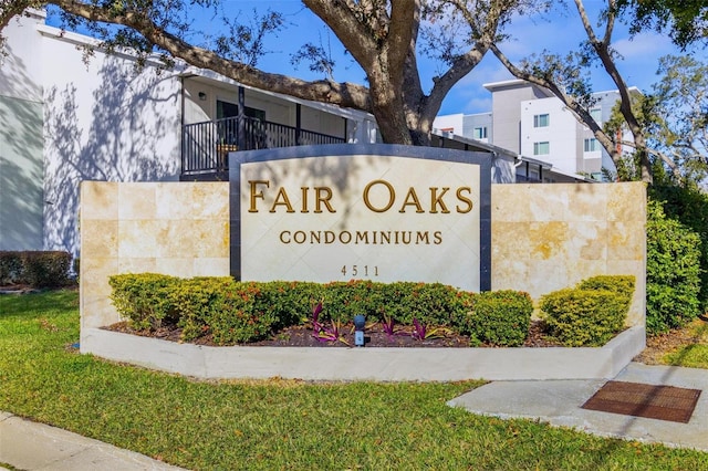 3823 N Oak Dr Unit K22, Tampa, FL 33611 - view of community sign