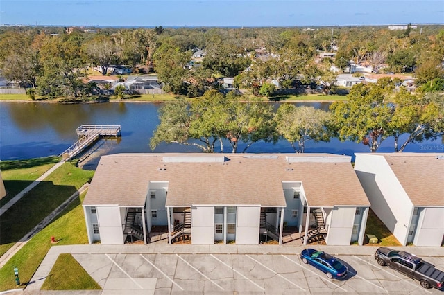 3823 N Oak Dr Unit K22, Tampa, FL 33611 - bird's eye view with a water view and a residential view
