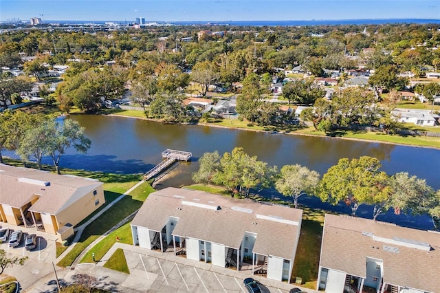 3823 N Oak Dr Unit K22, Tampa, FL 33611 - birds eye view of property with a water view and a residential view