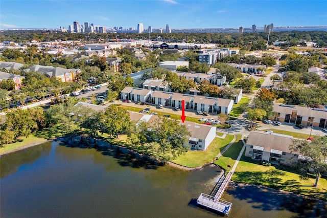 3823 N Oak Dr Unit K22, Tampa, FL 33611 - aerial view featuring a water view and a view of city