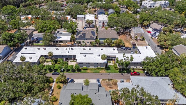 aerial perspective of suburban area