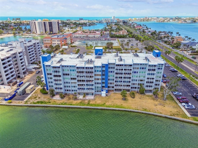 500 Treasure Island Cswy Unit 607, Treasure Island, FL 33706 - bird's eye view of a nearby body of water and apartment complex