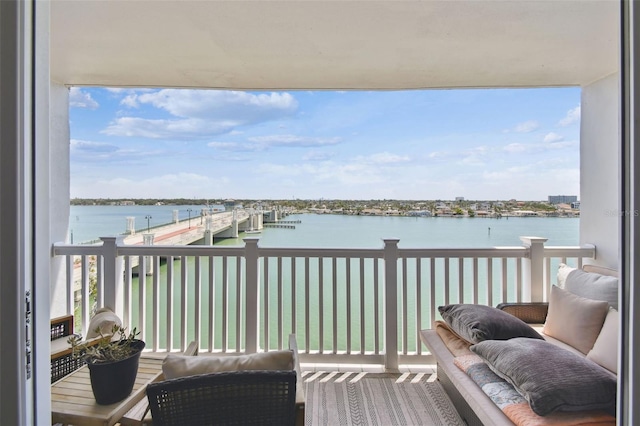 500 Treasure Island Cswy Unit 607, Treasure Island, FL 33706 - balcony featuring a water view