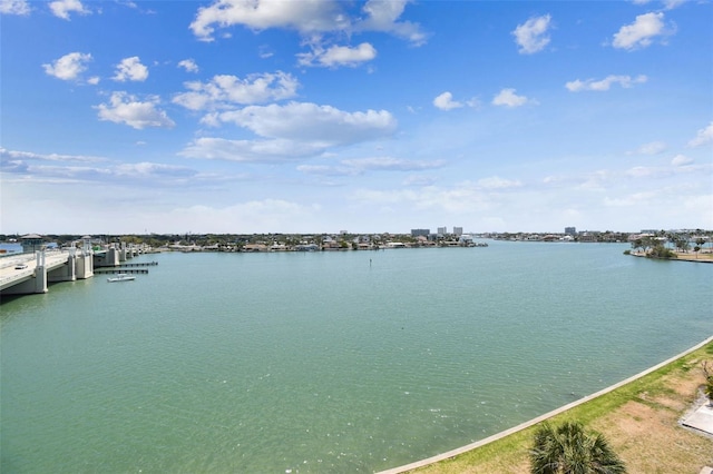 500 Treasure Island Cswy Unit 607, Treasure Island, FL 33706 - water view with a notable bridge