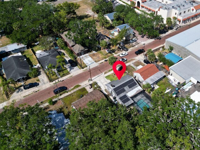 bird's eye view with a residential view