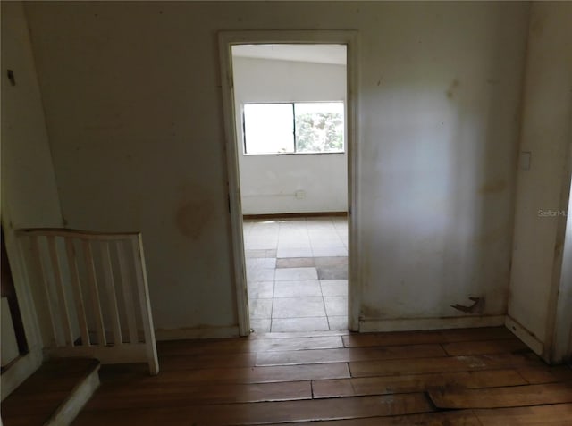 empty room featuring hardwood / wood-style floors