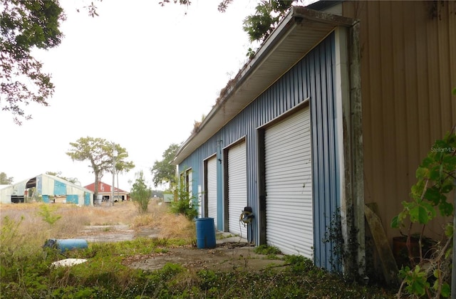 view of home's exterior featuring a garage