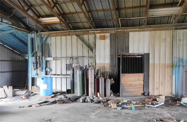 view of horse barn