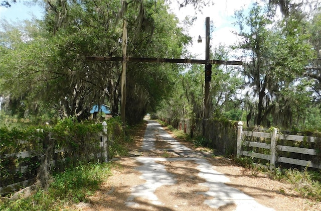 view of road