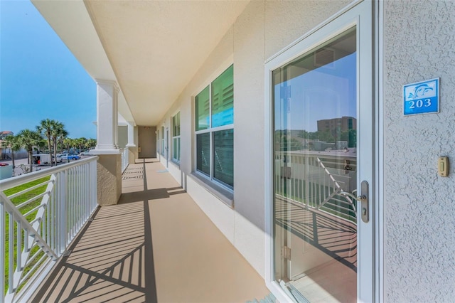 view of balcony