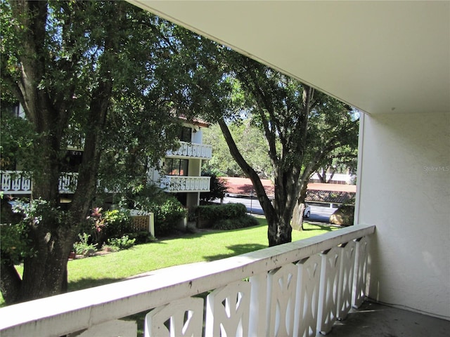 view of balcony