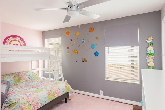 1310 Hilton Pl, Tampa, FL 33604 - bedroom featuring ceiling fan and baseboards
