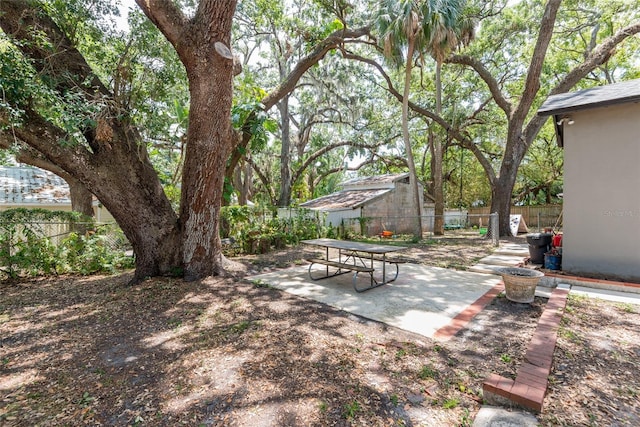 1310 Hilton Pl, Tampa, FL 33604 - view of yard with a patio and a fenced backyard