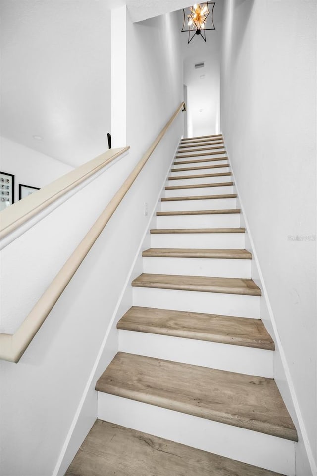 view of stairs