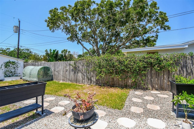 view of yard featuring a patio