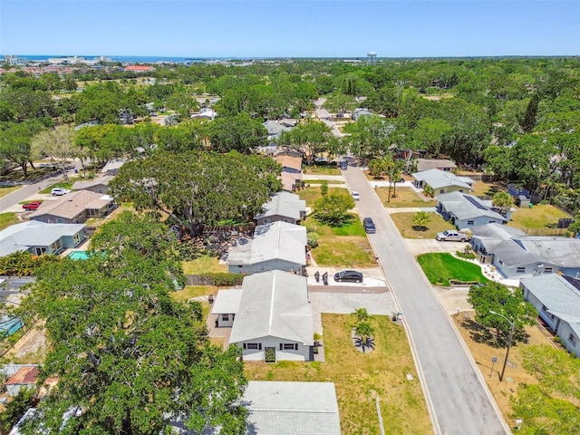 aerial perspective of suburban area