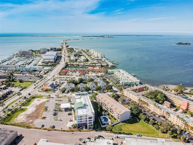 view of urban area featuring a nearby body of water