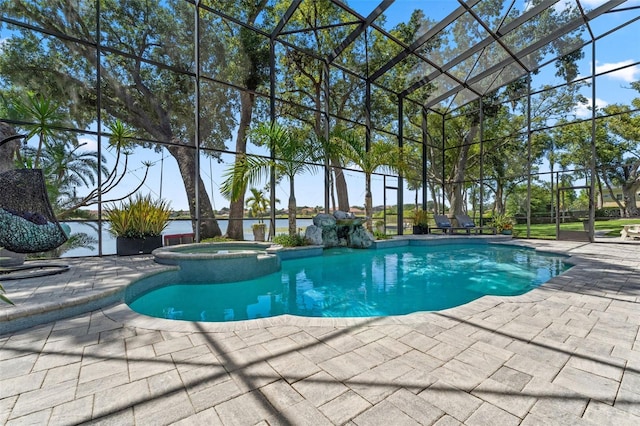 5500 W Lake Butler Rd, Windermere, FL 34786 - view of swimming pool featuring a patio area and a pool with connected hot tub
