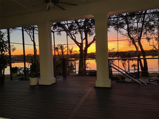 5500 W Lake Butler Rd, Windermere, FL 34786 - dock area featuring a deck with water view