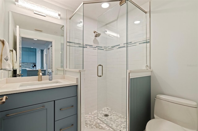 7922 Sailboat Key Blvd S Unit 105, South Pasadena, FL 33707 - full bath with toilet, a stall shower, and vanity