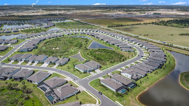 10418 Spring Tide Way, Parrish, FL 34219 - aerial overview of property's location featuring a nearby body of water and nearby suburban area